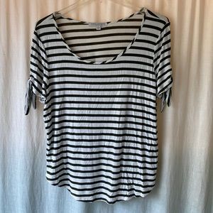 Olive Green Striped Shirt